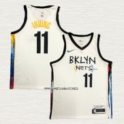 Kyrie Irving NO 11 Camiseta Brooklyn Nets Ciudad 2020-21 Blanco