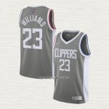 Lou Williams NO 23 Camiseta Los Angeles Clippers Earned 2020-21 Gris