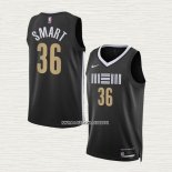 Marcus Smart NO 36 Camiseta Memphis Grizzlies Ciudad 2023-24 Negro