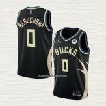 Marjon Beauchamp NO 0 Camiseta Milwaukee Bucks Statement 2022-23 Negro