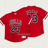 Michael Jordan NO 23 Camiseta Chicago Bulls Manga Corta Rojo2