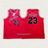 Michael Jordan NO 23 Camiseta Rojo Negro