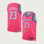 Michael Jordan NO 23 Camiseta Washington Wizards Ciudad 2022-23 Rosa