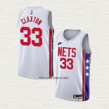 Nic Claxton NO 33 Camiseta Brooklyn Nets Classic 2022-23 Blanco