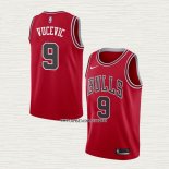 Nikola Vucevic NO 9 Camiseta Chicago Bulls Icon 2020-21 Rojo