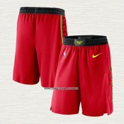 Pantalone Atlanta Hawks Statement 2018-19 Rojo