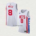 Patty Mills NO 8 Camiseta Brooklyn Nets Classic 2022-23 Blanco