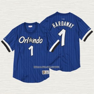 Penny Hardaway NO 1 Camiseta Orlando Magic Manga Corta Azul