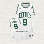 Rajon Rondo NO 9 Camiseta Boston Celtics Blanco