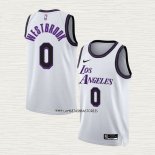 Russell Westbrook NO 0 Camiseta Los Angeles Lakers Ciudad 2022-23 Blanco