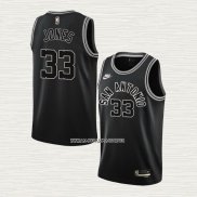 Tre Jones NO 33 Camiseta San Antonio Spurs Classic 2022-23 Negro