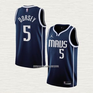 Tyler Dorsey NO 5 Camiseta Dallas Mavericks Statement 2022-23 Azul