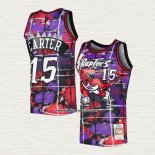 Vince Carter NO 15 Camiseta Toronto Raptors Mitchell & Ness Lunar New Year Violeta