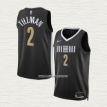 Xavier Tillman NO 2 Camiseta Memphis Grizzlies Ciudad 2023-24 Negro